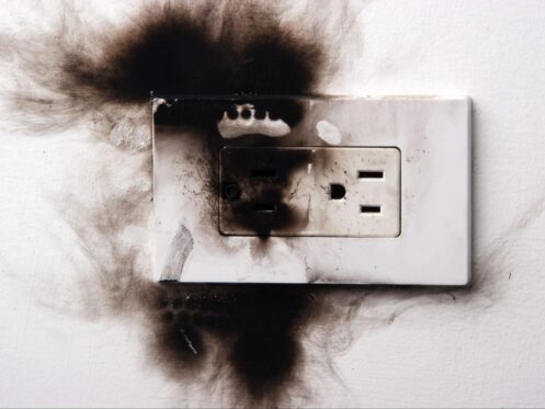 burnt outlet